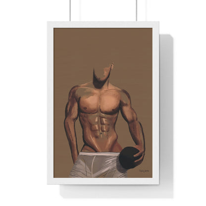 "Play Ball" Premium Framed Vertical Print