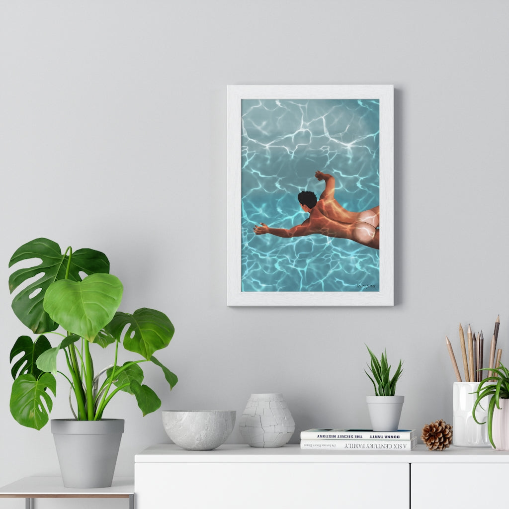 "Stillness Of The Mind" Premium Framed Vertical Poster