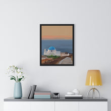 Load image into Gallery viewer, &quot;Blue Horizon&quot; Premium Framed Vertical Print
