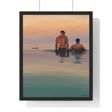 Load image into Gallery viewer, Tjdraw &quot;Losing track of time&quot; Premium Framed Vertical Poster
