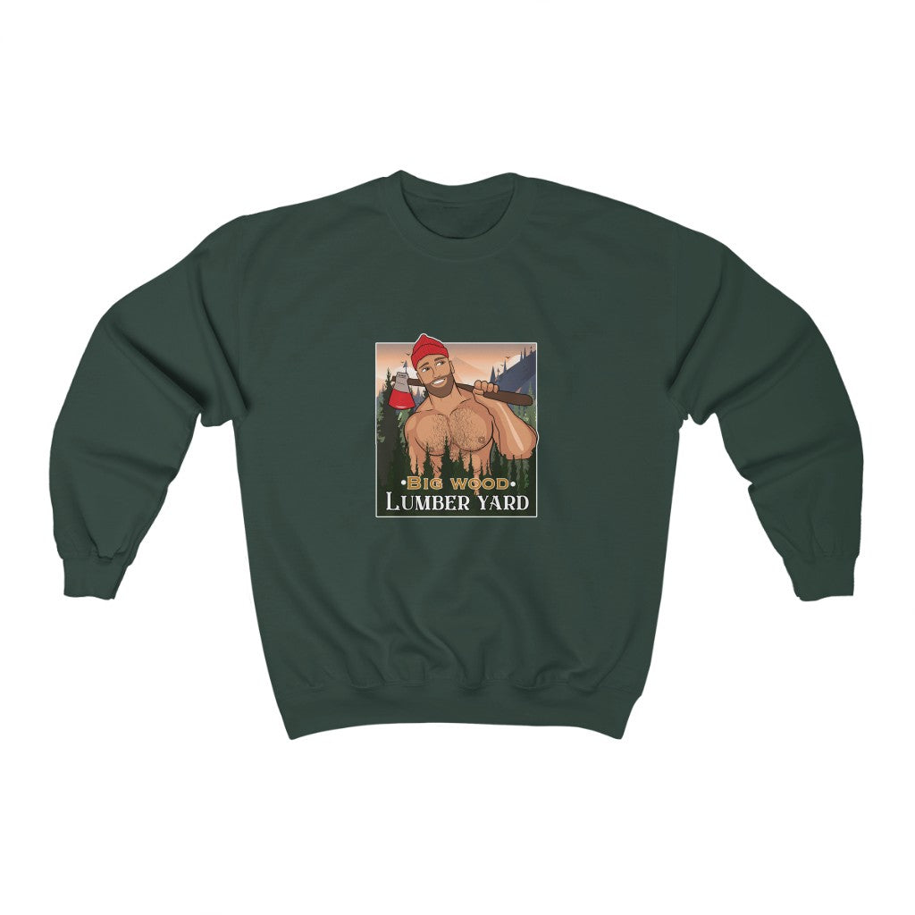 TJDRAW Lumberjack Heavy Blend Crewneck Sweatshirt