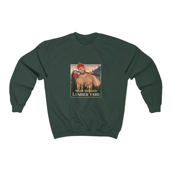 TJDRAW Lumberjack Heavy Blend Crewneck Sweatshirt