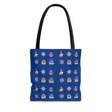 Load image into Gallery viewer, Nautical Print Tote Bag
