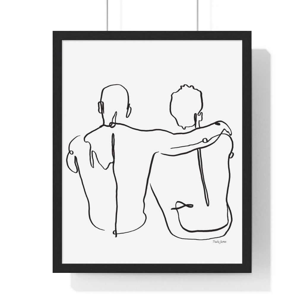 Tjdraw “Always” Framed Vertical Poster