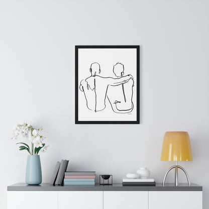 Tjdraw “Always” Framed Vertical Poster