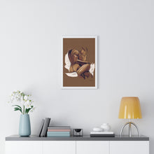 Load image into Gallery viewer, &quot;Lovers Embrace&quot; Premium Framed Vertical Print
