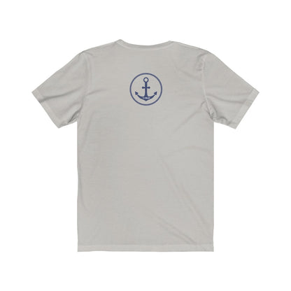 TJDRAW Navy Academy Jersey Short Sleeve Tee