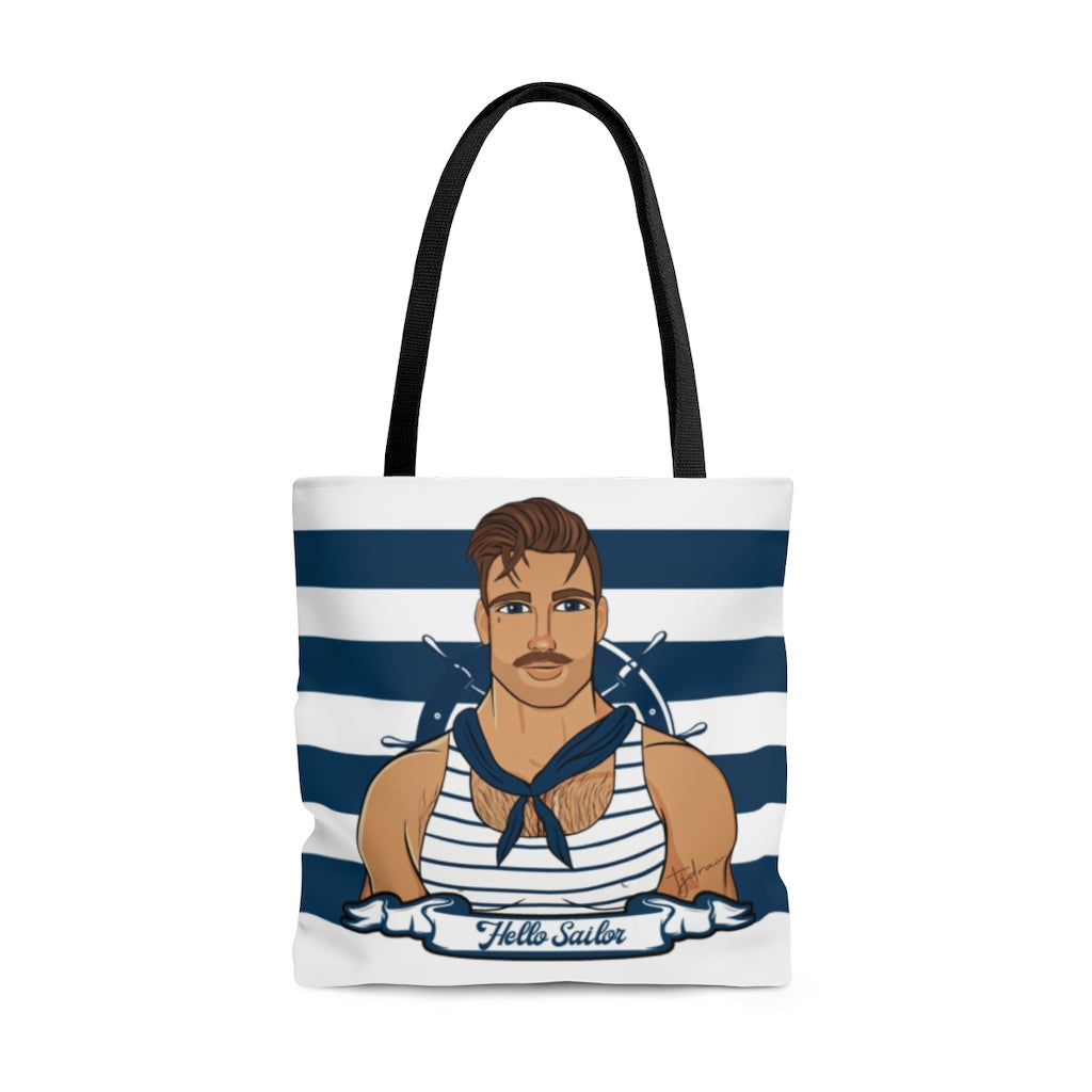 TJDRAW Navy Academy double sided Tote Bag