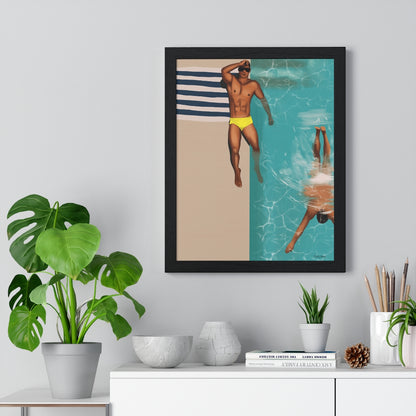 "St Tropez daze" Premium Framed Vertical Print