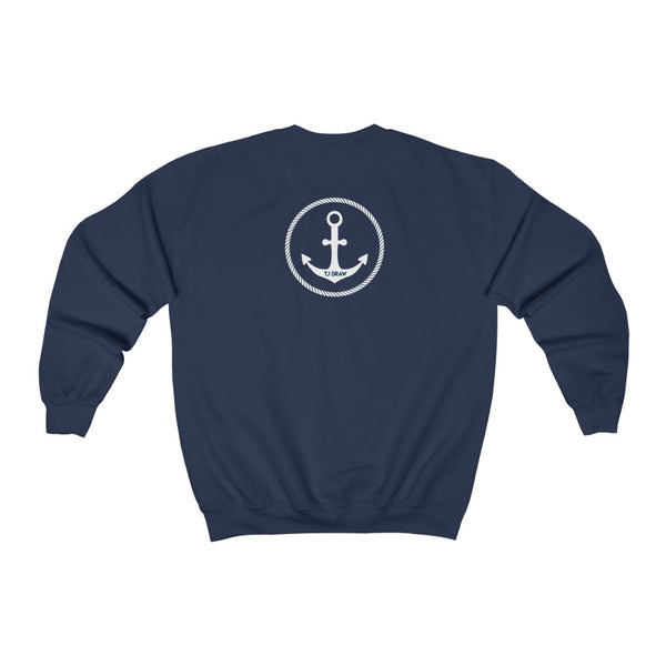 TJDRAW Navy Academy Heavy Blend Crewneck Sweatshirt