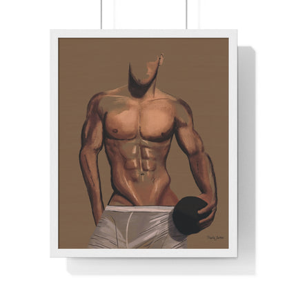 "Play Ball" Premium Framed Vertical Print