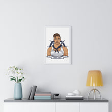 Load image into Gallery viewer, &quot;Born Free&quot; Sailor Framed Vertical Print
