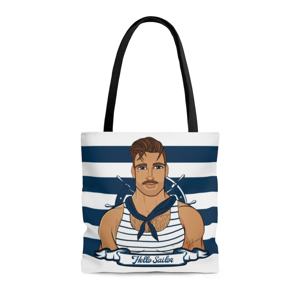 TJDRAW Navy Academy double sided Tote Bag