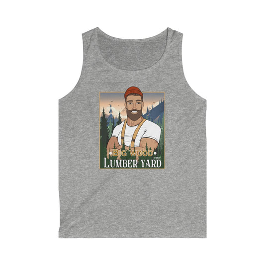 TJDRAW Big Wood Lumber yard Men's Softstyle Tank Top