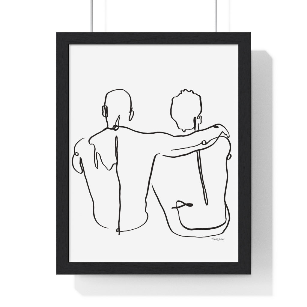 Tjdraw “Always” Framed Vertical Poster