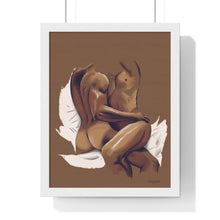 Load image into Gallery viewer, &quot;Lovers Embrace&quot; Premium Framed Vertical Print
