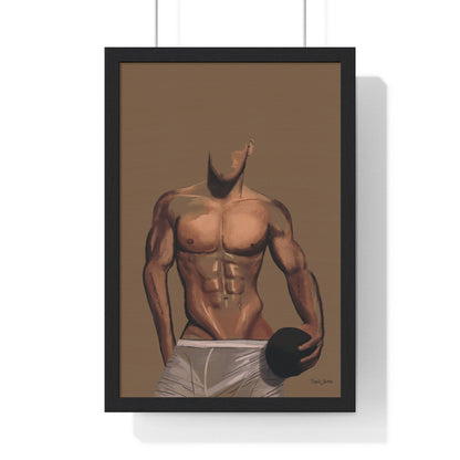 "Play Ball" Premium Framed Vertical Print