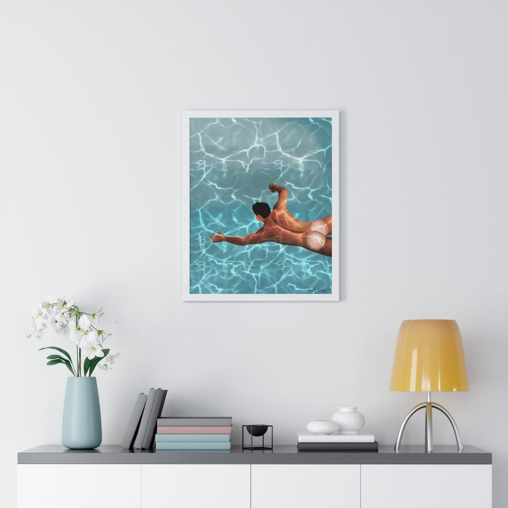 "Stillness Of The Mind" Premium Framed Vertical Poster