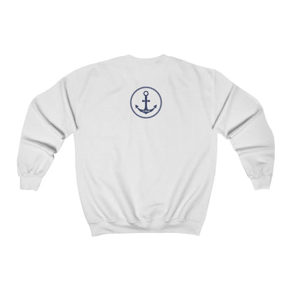 TJDRAW Sailor Born Free  Heavy Blend Crewneck Sweatshirt