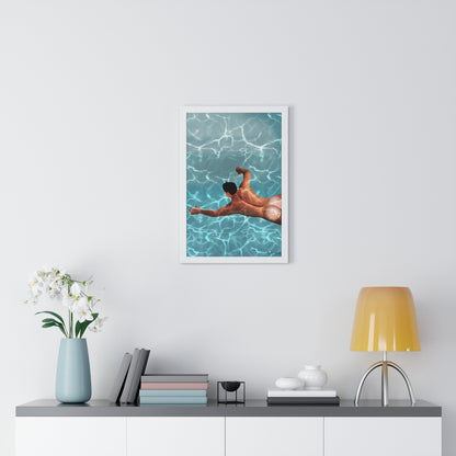 "Stillness Of The Mind" Premium Framed Vertical Poster