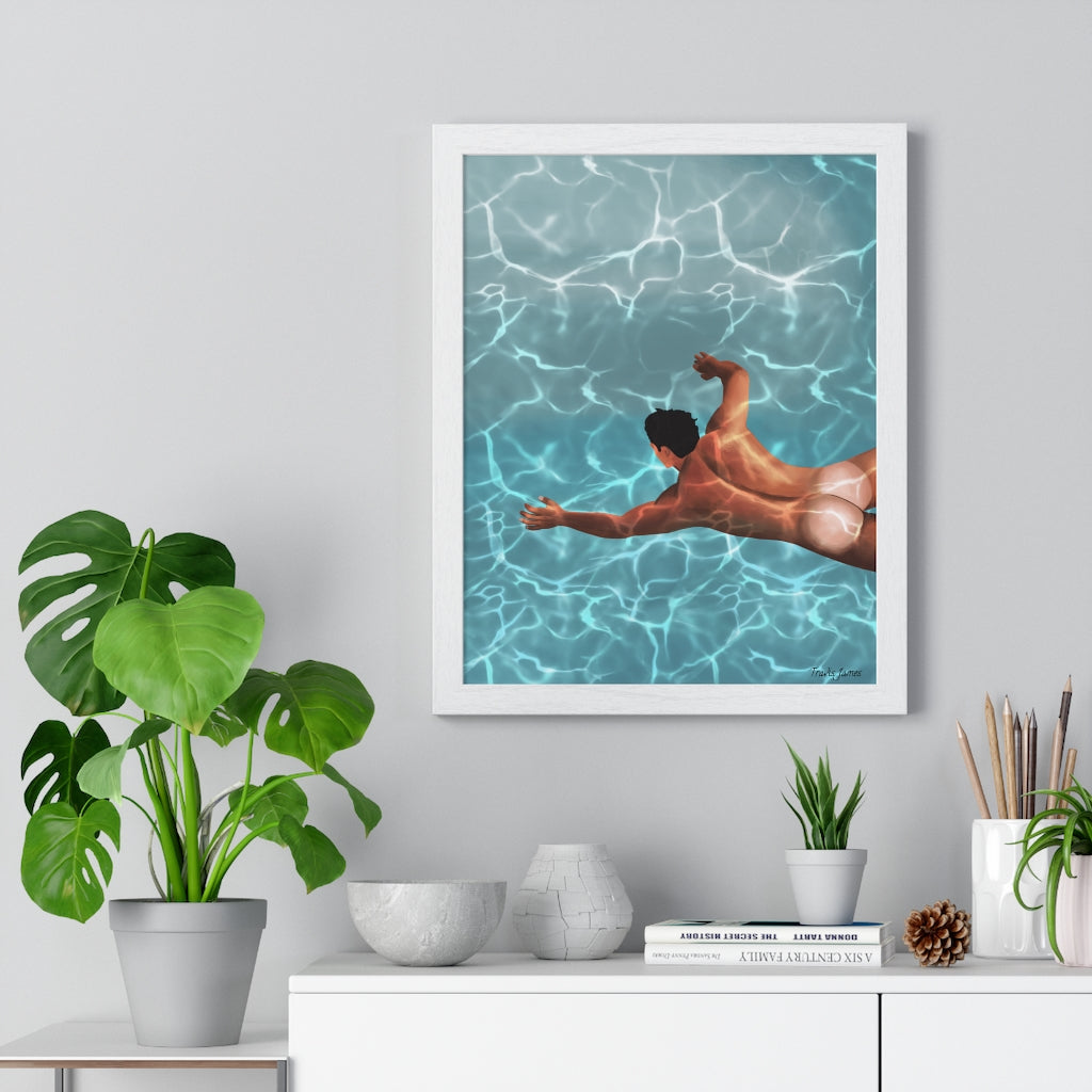 "Stillness Of The Mind" Premium Framed Vertical Poster