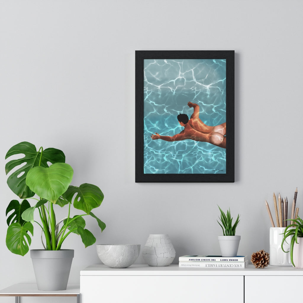 "Stillness Of The Mind" Premium Framed Vertical Poster