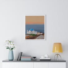 Load image into Gallery viewer, &quot;Blue Horizon&quot; Premium Framed Vertical Print
