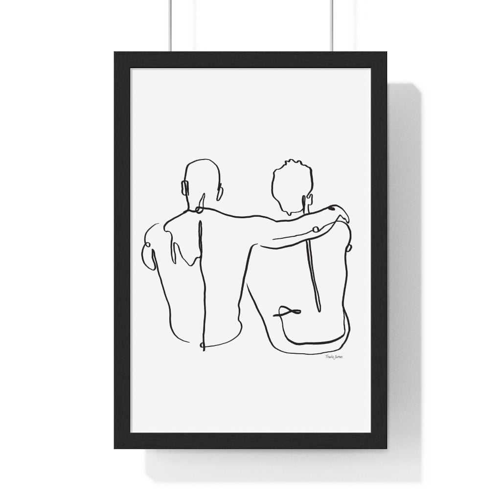 Tjdraw “Always” Framed Vertical Poster