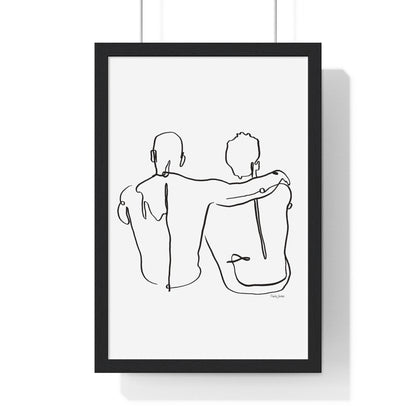 Tjdraw “Always” Framed Vertical Poster