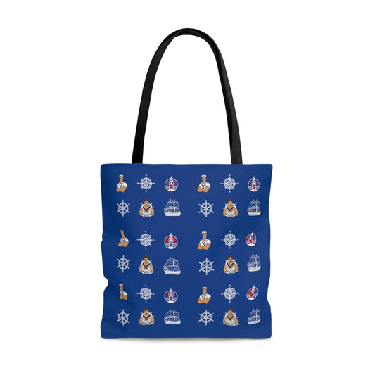 Nautical Print Tote Bag