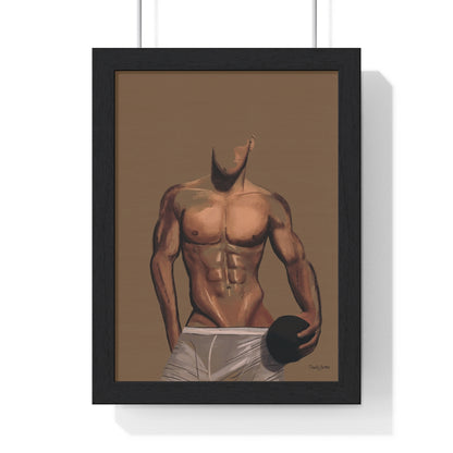 "Play Ball" Premium Framed Vertical Print