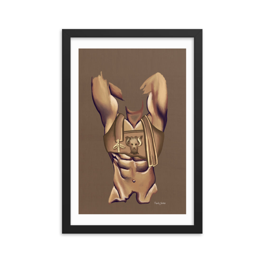 Premium Framed Vertical Print "Maximus"