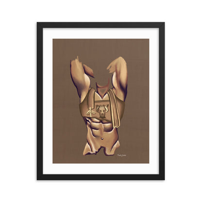 Premium Framed Vertical Print "Maximus"