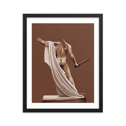 Premium Framed Vertical Print "Augustus"