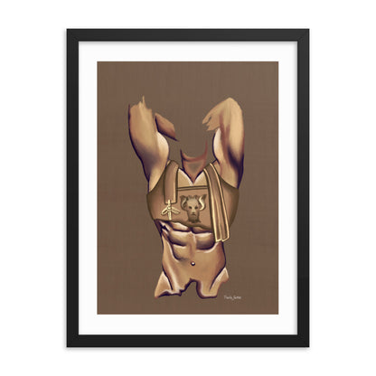 Premium Framed Vertical Print "Maximus"