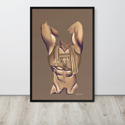 Premium Framed Vertical Print "Maximus"