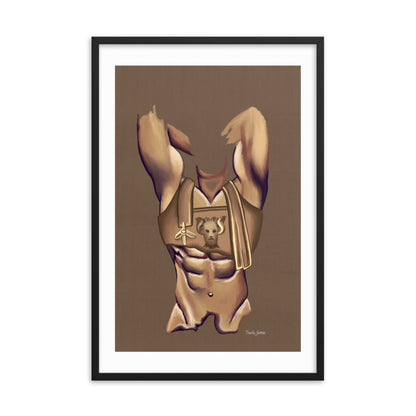 Premium Framed Vertical Print "Maximus"