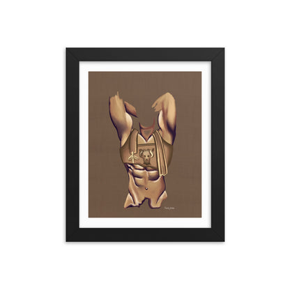 Premium Framed Vertical Print "Maximus"