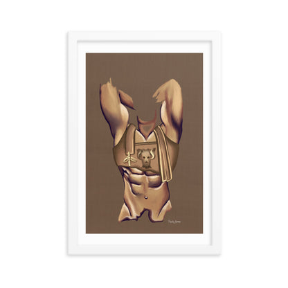 Premium Framed Vertical Print "Maximus"