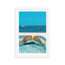 Load image into Gallery viewer, &quot;Côte d&#39;Azur Laps&quot; Premium Framed Vertical Print
