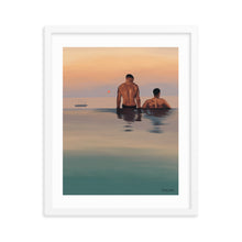 Load image into Gallery viewer, &quot;Love on dusk&quot; Premium Framed Vertical Print
