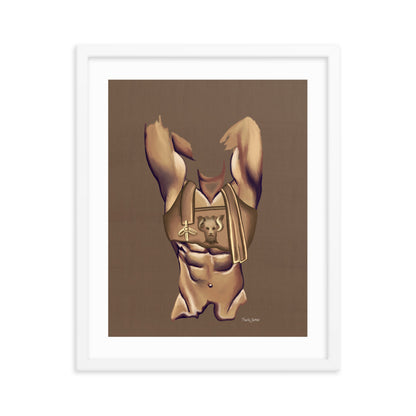 Premium Framed Vertical Print "Maximus"