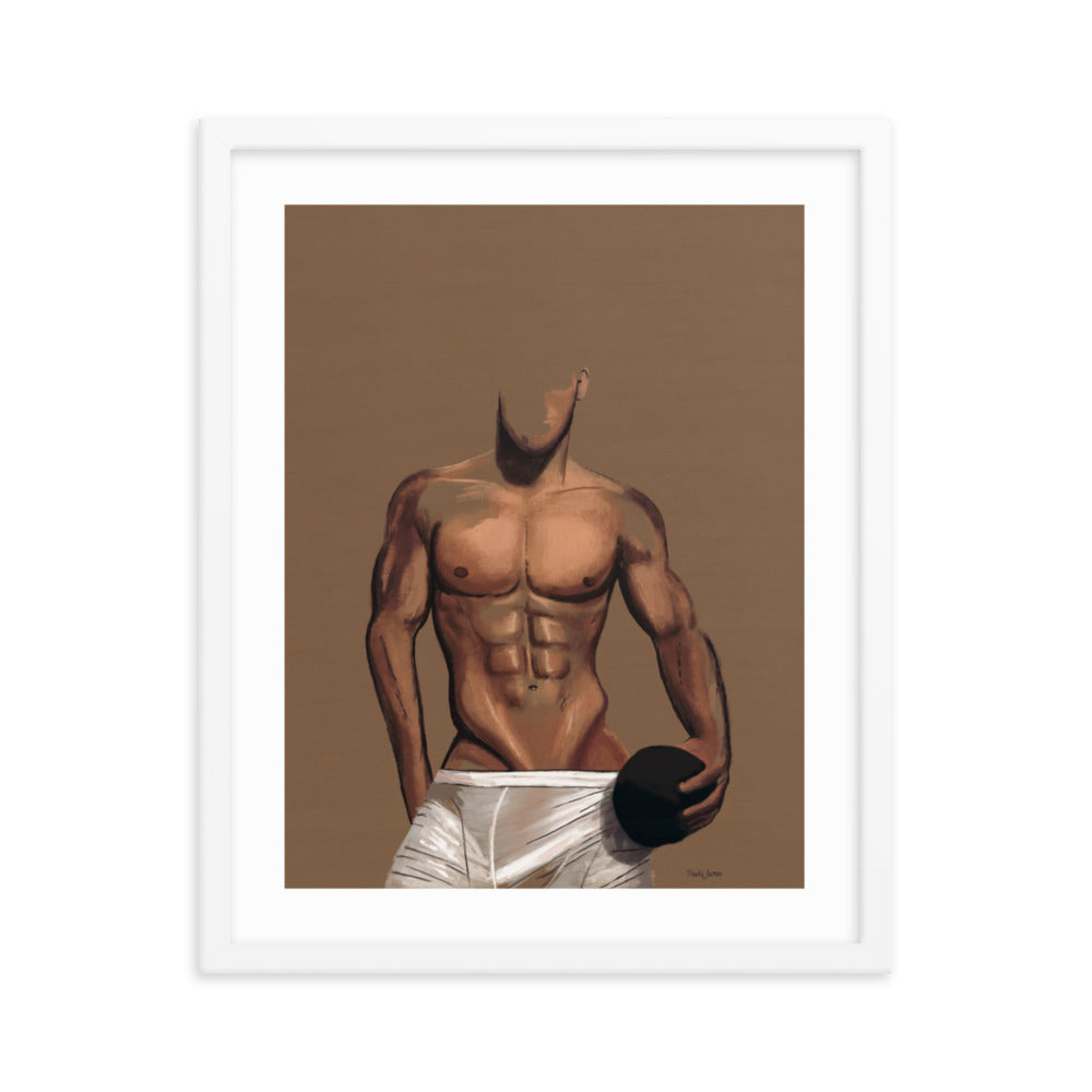 "Play Ball" Premium Framed Vertical Print