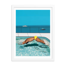 Load image into Gallery viewer, &quot;Côte d&#39;Azur Laps&quot; Premium Framed Vertical Print
