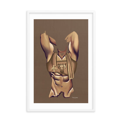 Premium Framed Vertical Print "Maximus"