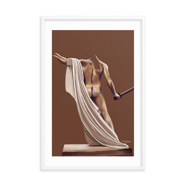 Premium Framed Vertical Print "Augustus"
