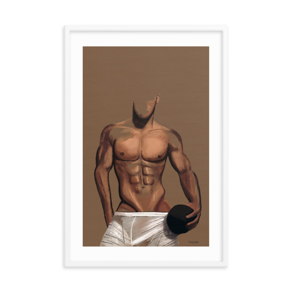 "Play Ball" Premium Framed Vertical Print