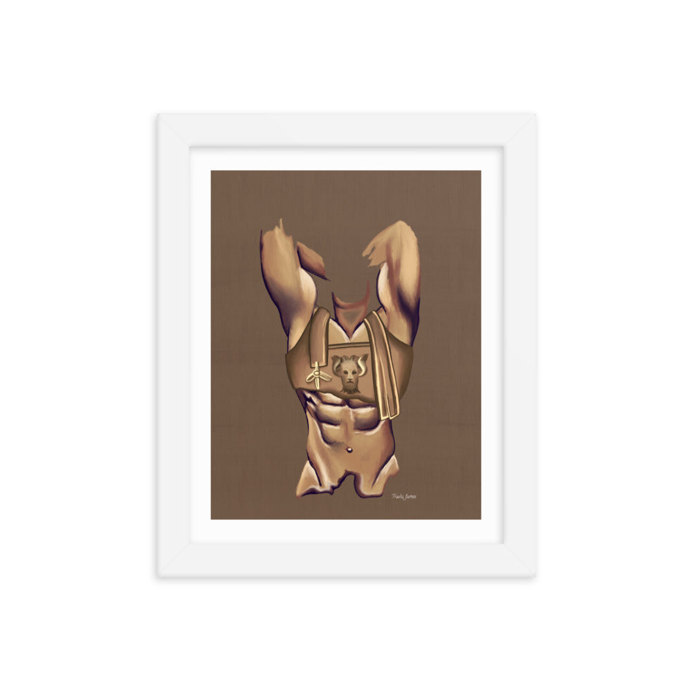 Premium Framed Vertical Print "Maximus"