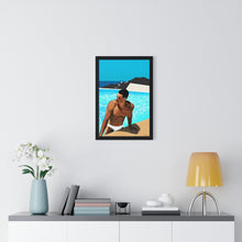 Load image into Gallery viewer, &quot;Mykonos Morning&quot; Premium Framed Vertical Print
