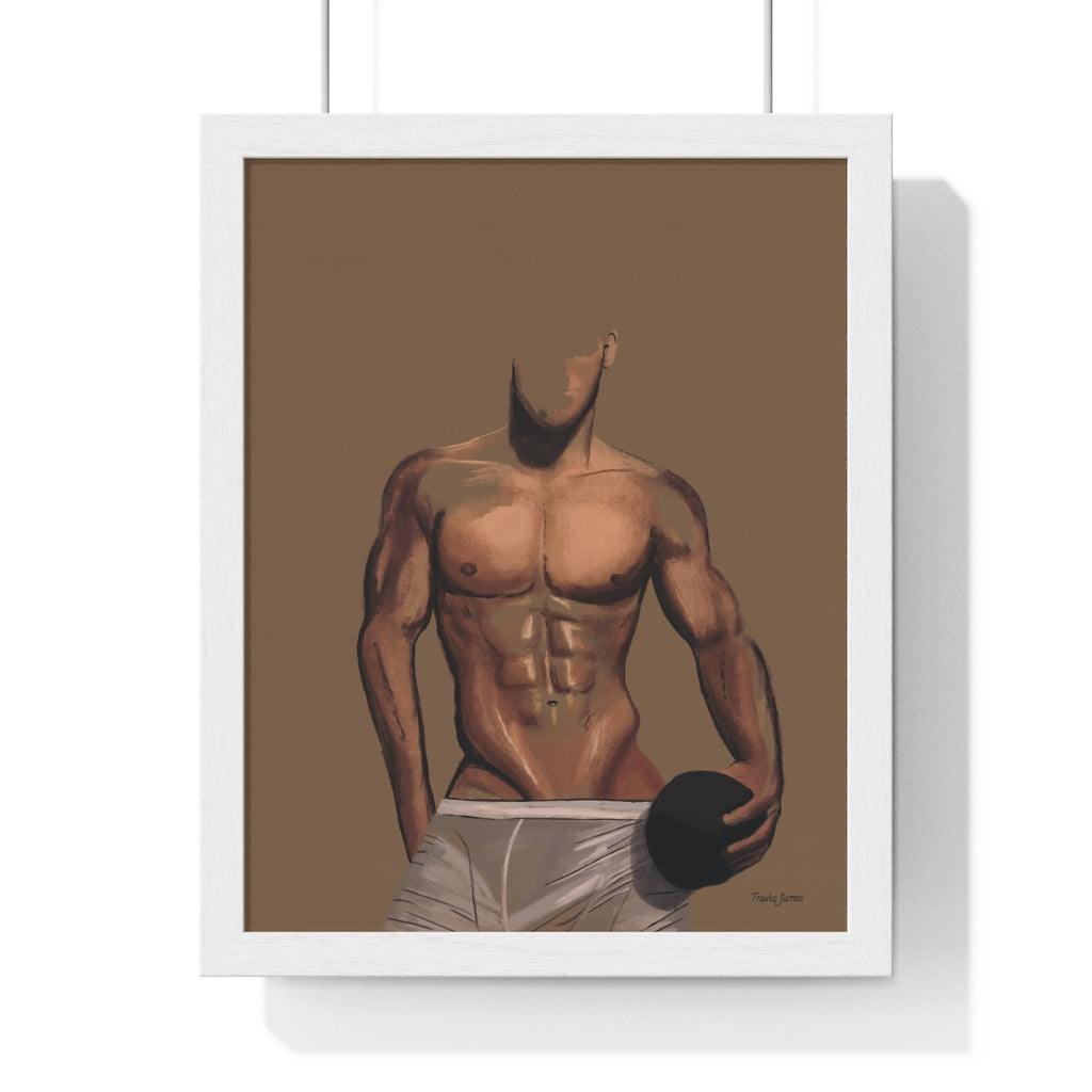 "Play Ball" Premium Framed Vertical Print